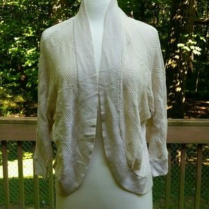 Ann Taylor LOFT Beige Cacoon Cardigan